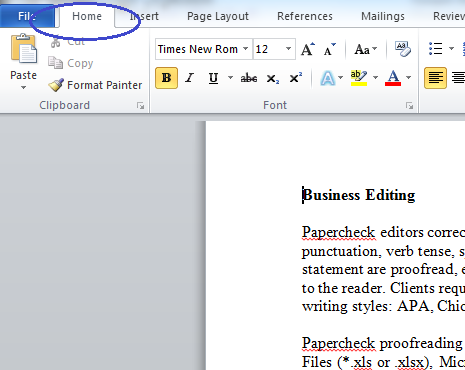 create a table of content for word on mac