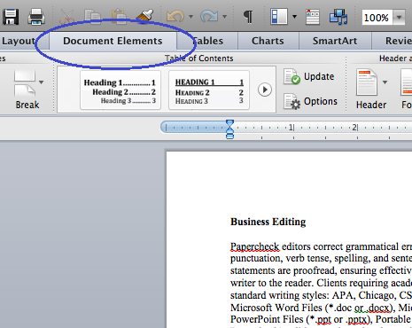 change font in table of contents word for mac 2011