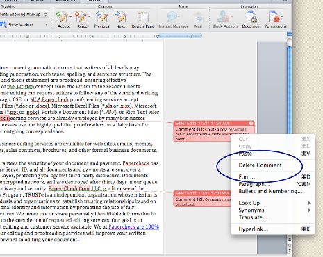 change reviewer name on comments already created in word for mac