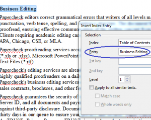 How to Create a Table of Contents in OpenOffice | Papercheck