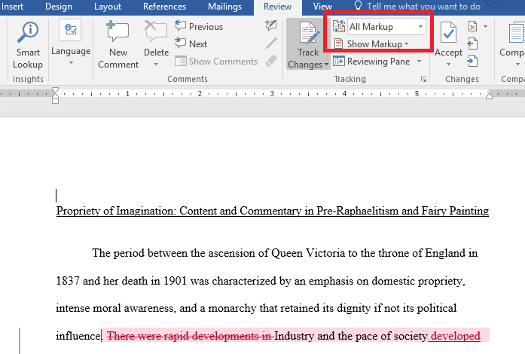 Simple Markup in Microsoft Word 2013 | Papercheck